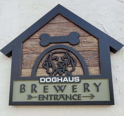 Entrance sign