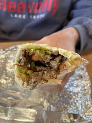 Carne asada burrito