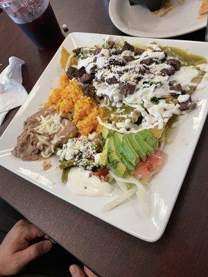 Chilaquiles with Meat