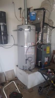 Installation of 75 gallon water heater