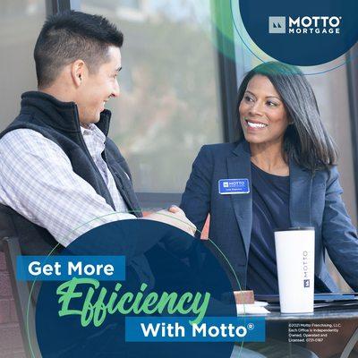 Get more Efficiency with Motto Mortgage Plus.