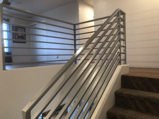 Contemporary stair railing