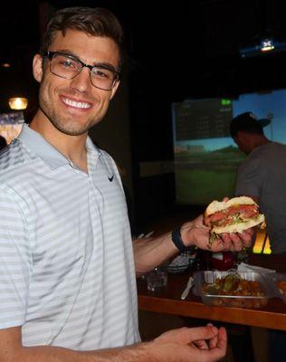 For mains we were able to order burgers from Bad Daddy's. The burgers were delivered in under 20 minutes.