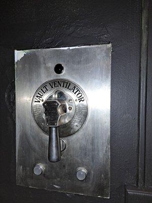 A real vault with alarm and ventilation for their wines.