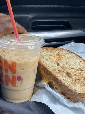 Grilled Cheese Melt Iced Coffee