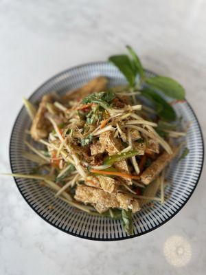 Tofu mango salad