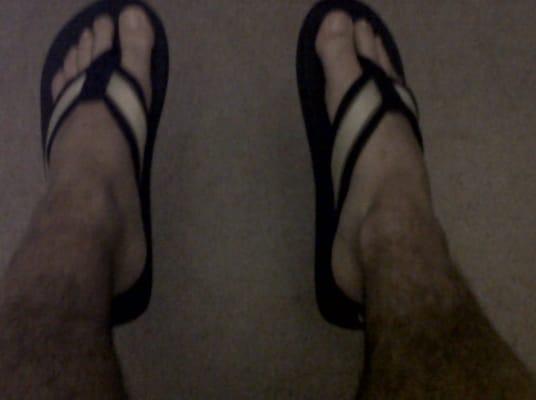 Stylin in my new flip flops