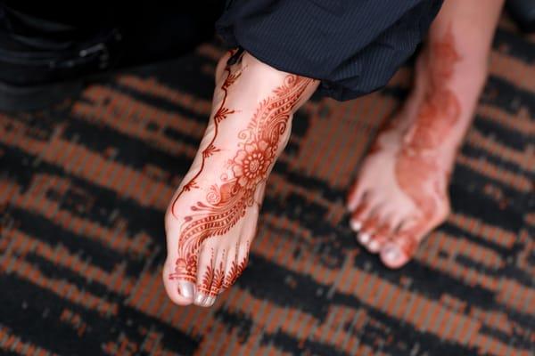 bridal henna - feet