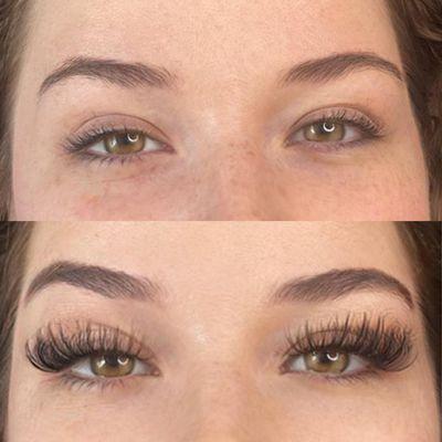 "Wispy" Hybrid Lash Extensions