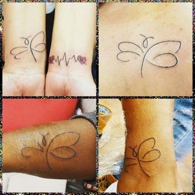 Our Dragonfly tattoos