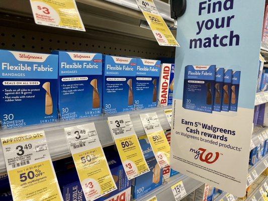 Way to go Walgreens! Find your shade bandaids.