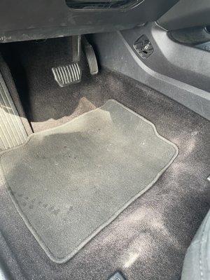 Inside of car wasn't vacuumed good