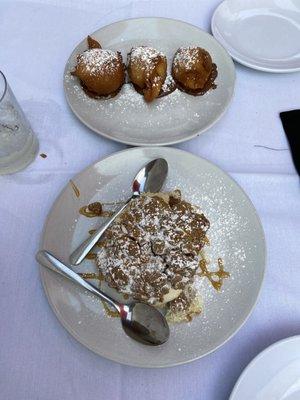 Cannoli Crumb Cake and Fried Rainbow Cookie