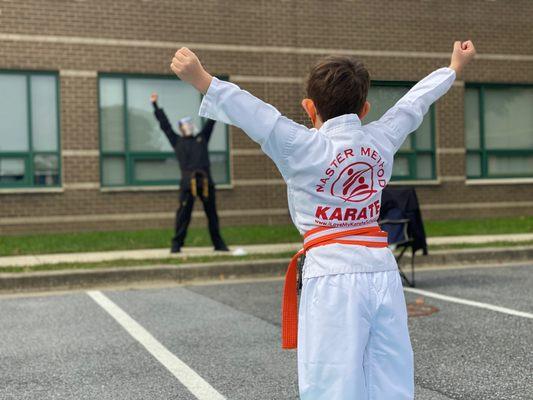 Outdoor martial arts classes