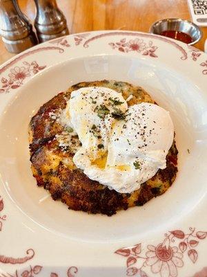 Yukon Gold Potato Hash and Poached Eegs