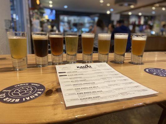 Flight of all beers