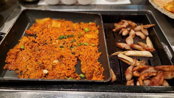 Kimchi fried rice (included with combo) and pork jowl