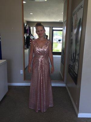 Bridesmaid dress alteration