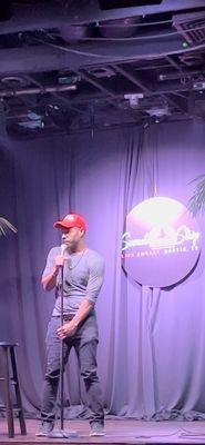 Kojak performing stand up comedy at Sunset Strip ATX