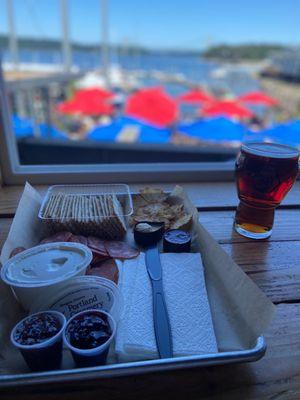 Charcuterie and amber ale