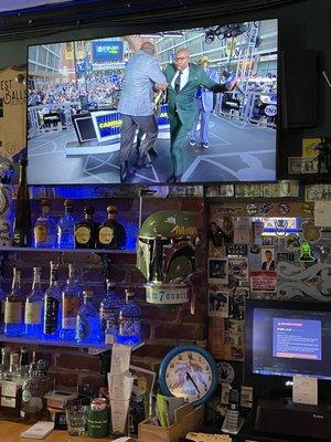 Tv and bar