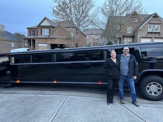 Limo at our house