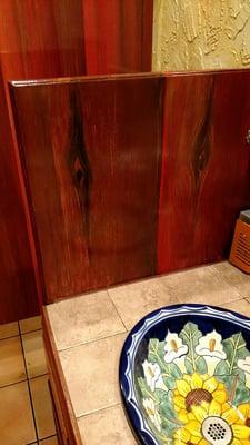 Coolest fake wood bathrooms ever!