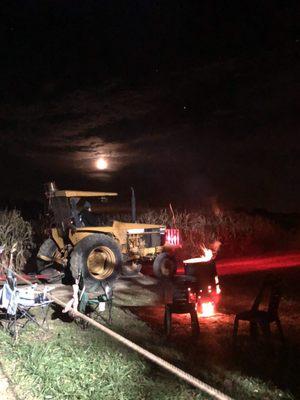 The entrance to the hayride