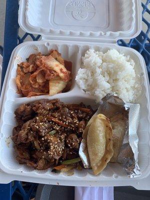 Spicy pork bulgogi doshirak