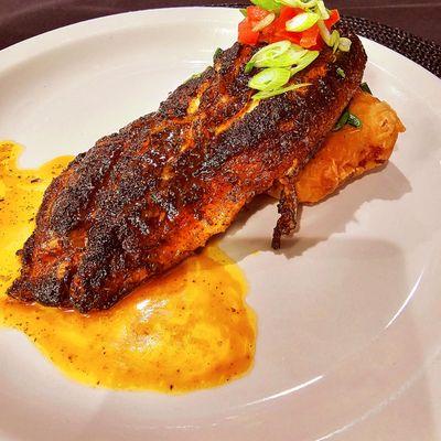 Chef Omar Takeover- Blackened Red Snapper on a Potatoe Cake