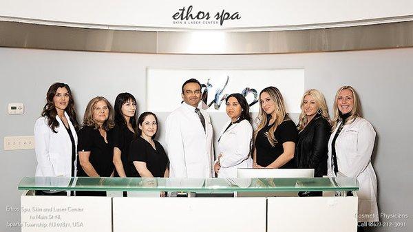 Ethos Aesthetics + Wellness team in Sparta Township, NJ