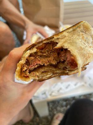 The burnt ends burrito