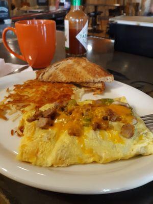 Sausage omelet