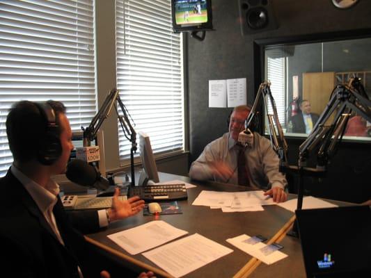 On air, as the host of The Real Estate Rumble, interviewing The Santa Clara District Attorney