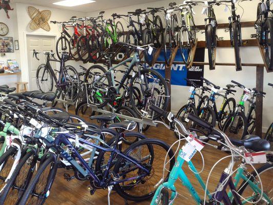 Road, cross or comfort bikes all in stock all the time.