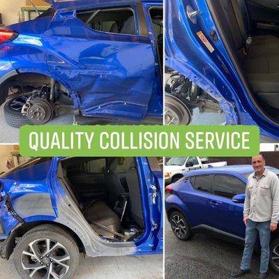 T- bone collision repairs