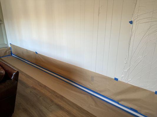 Baseboard painting