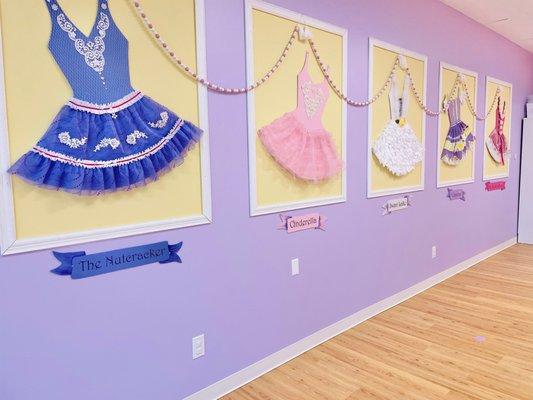 Beautiful wall of tutus