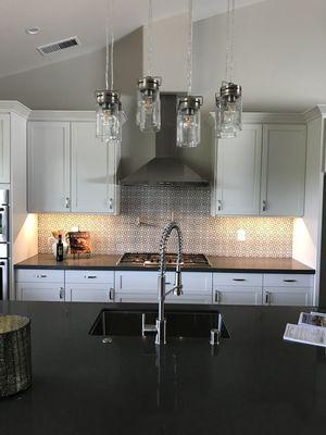 LED under cabinet tape light installation