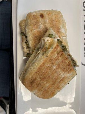 Grilled chicken panini