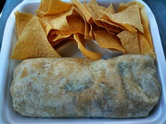 Chile Verde Burrito = $5.99