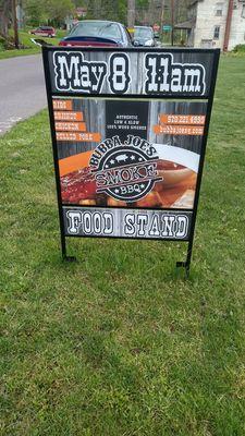 Food stand sign