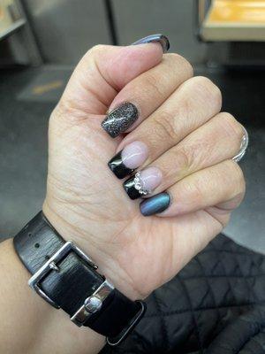 Beautiful job!!! My last gel manicure lasted for weeks and did not lift. Just grew out. Pedi was great as well...