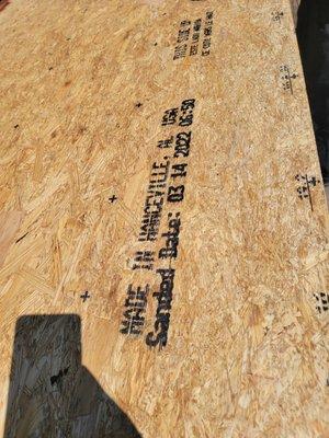 3/4" OSB Subfloor