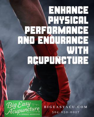 Enhance Physical Performance and endurance with acupuncture