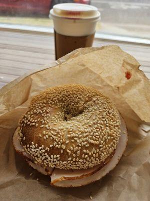 The Elena Ruz, Toasted Sesame Seed bagel