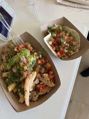 Lime fries and Fresca chicken tacos