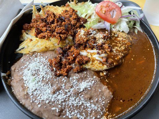 Ranchera breakfast with chorizo. Delicious.