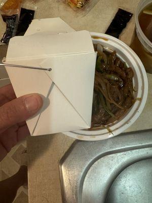 Mini rice bucket to go with the Mongolian beef