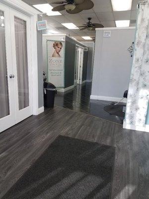 Beautifully remodeled salon.